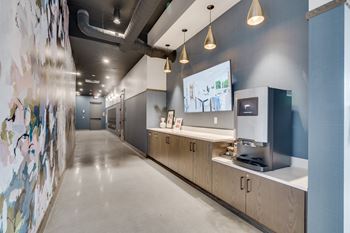 Complimentary coffee bar